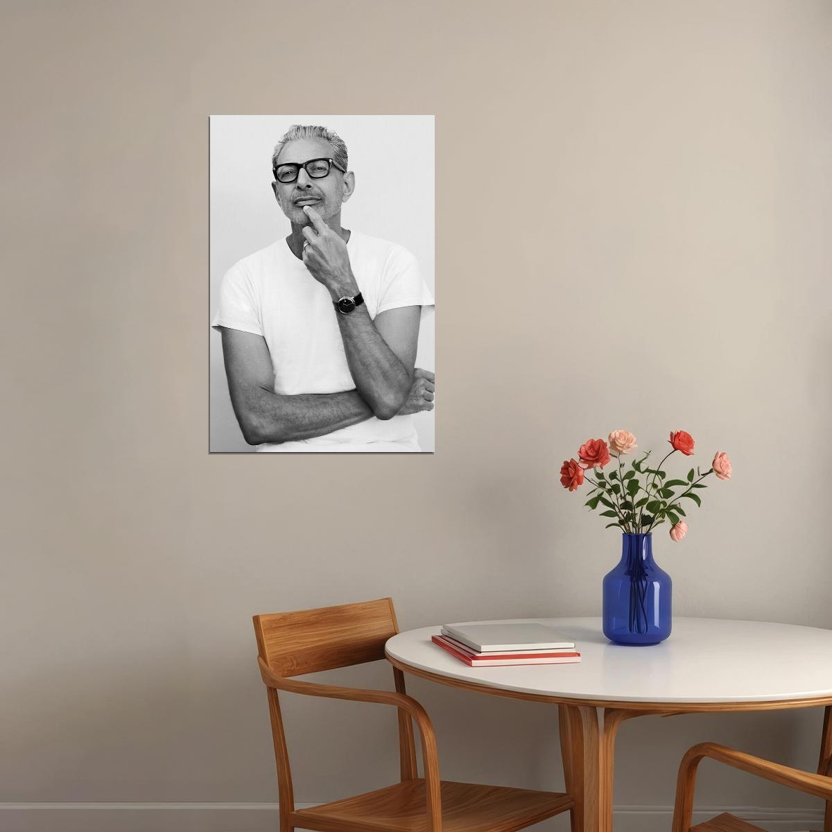 Jeff American Movie Actor Famous Artist Poster Wall Art Print Home Wall Decor - xonomax