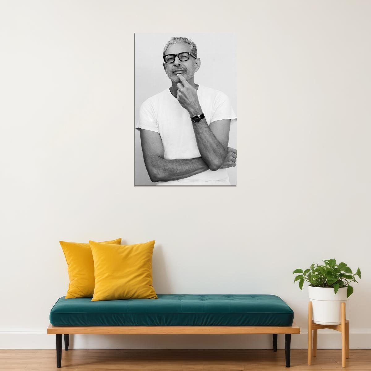 Jeff American Movie Actor Famous Artist Poster Wall Art Print Home Wall Decor - xonomax