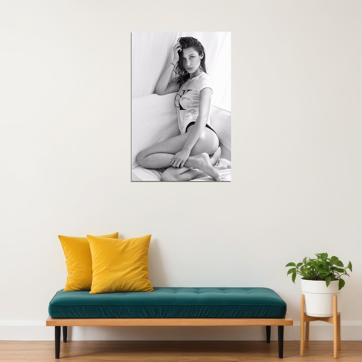 Bella American Woman Model Attractive Woman Poster Wall Art Print Home Wall Decor - xonomax