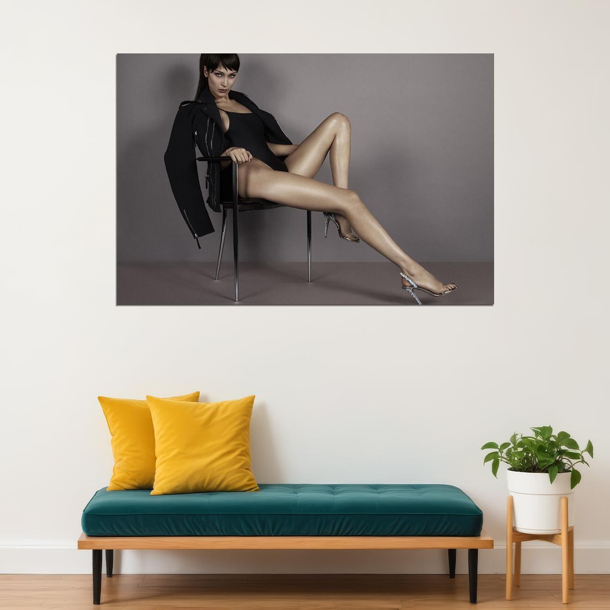 Bella American Woman Model Best Model Poster Wall Art Print Home Wall Decor - xonomax