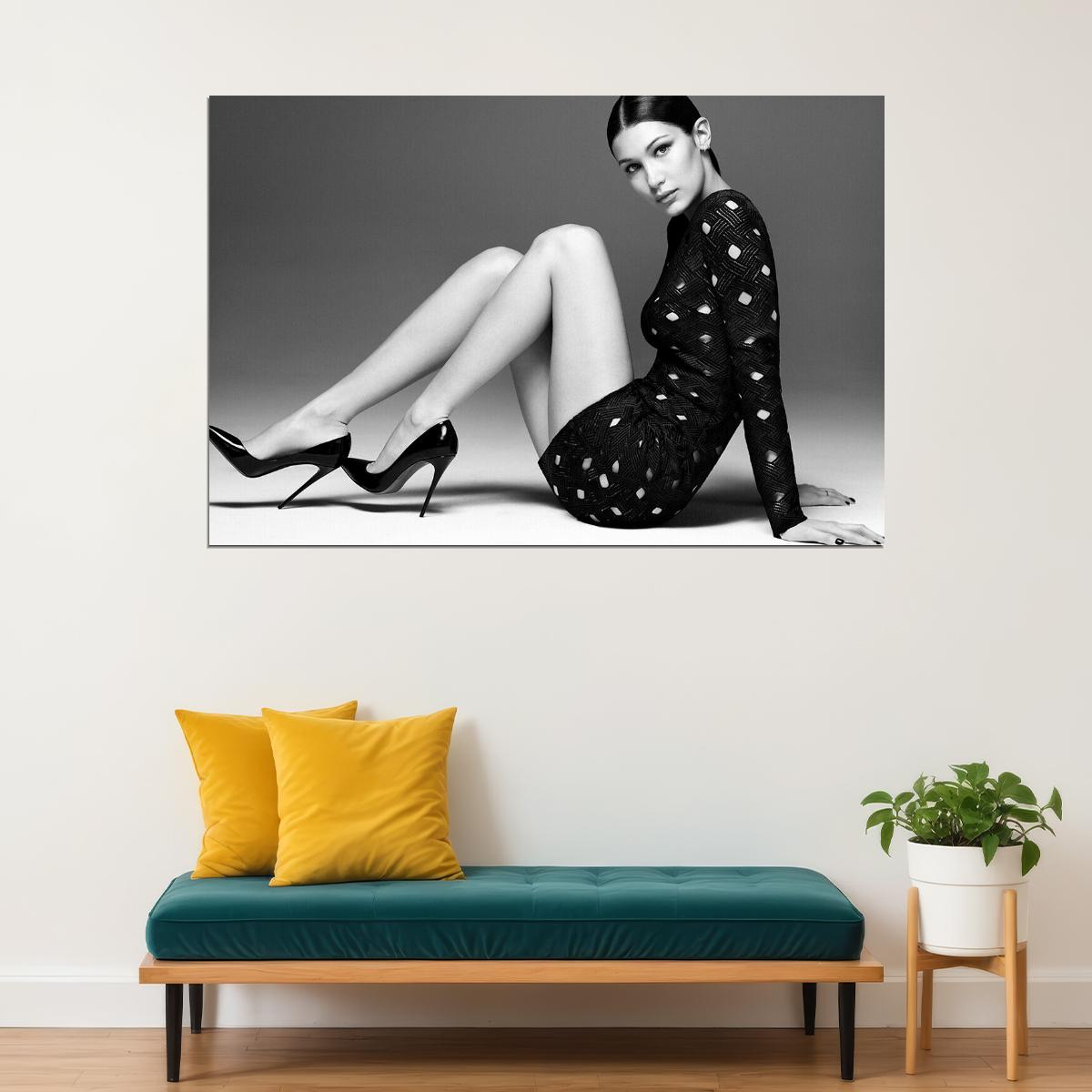 Bella American Woman Model Muslim Model Poster Wall Art Print Home Wall Decor - xonomax