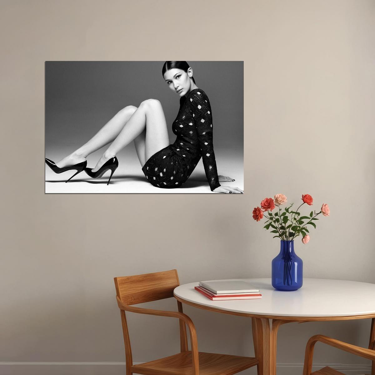 Bella American Woman Model Muslim Model Poster Wall Art Print Home Wall Decor - xonomax