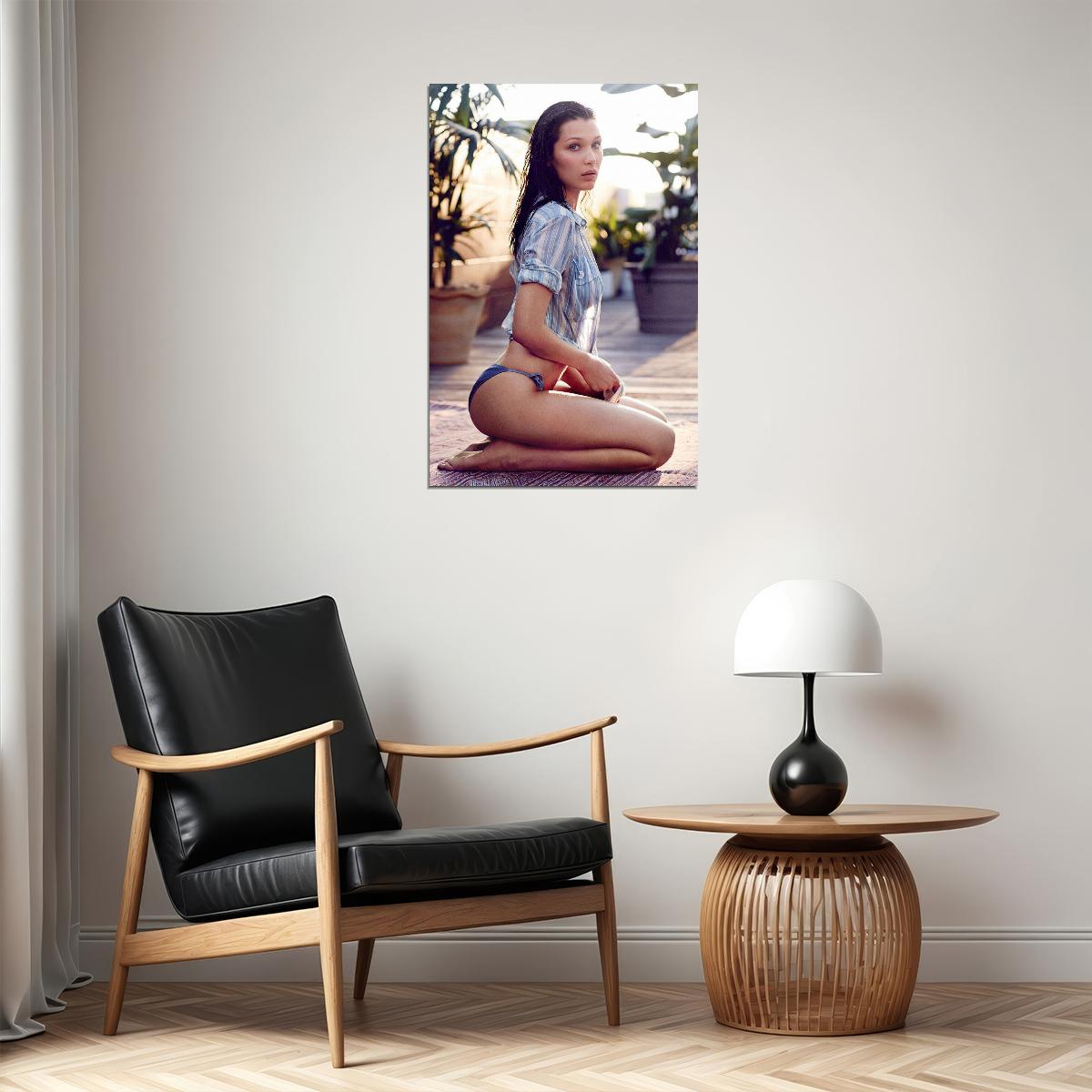 Bella American Woman Model Beauty Model Poster Wall Art Print Home Wall Decor - xonomax
