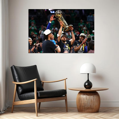 Curry Finals Golden State Warrior Champ Celebration Poster Wall Art Print Home Wall Decor - xonomax