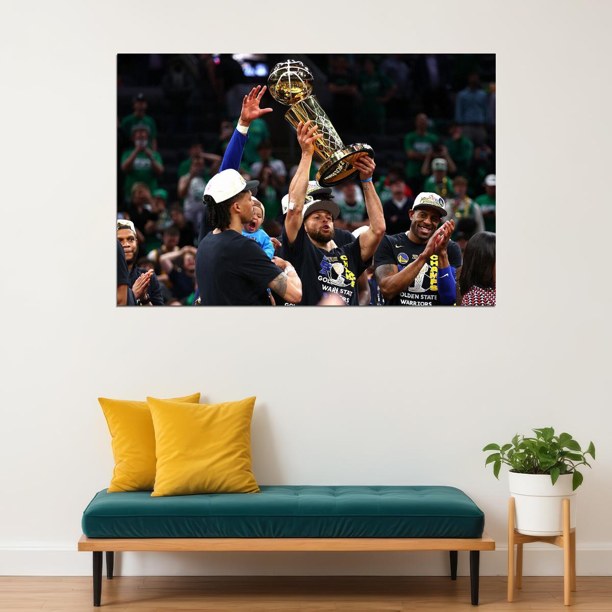 Curry Finals Golden State Warrior Champ Celebration Poster Wall Art Print Home Wall Decor - xonomax
