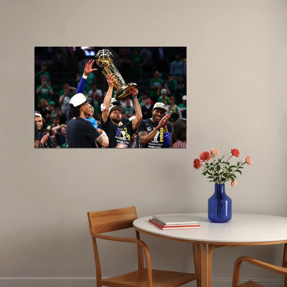 Curry Finals Golden State Warrior Champ Celebration Poster Wall Art Print Home Wall Decor - xonomax