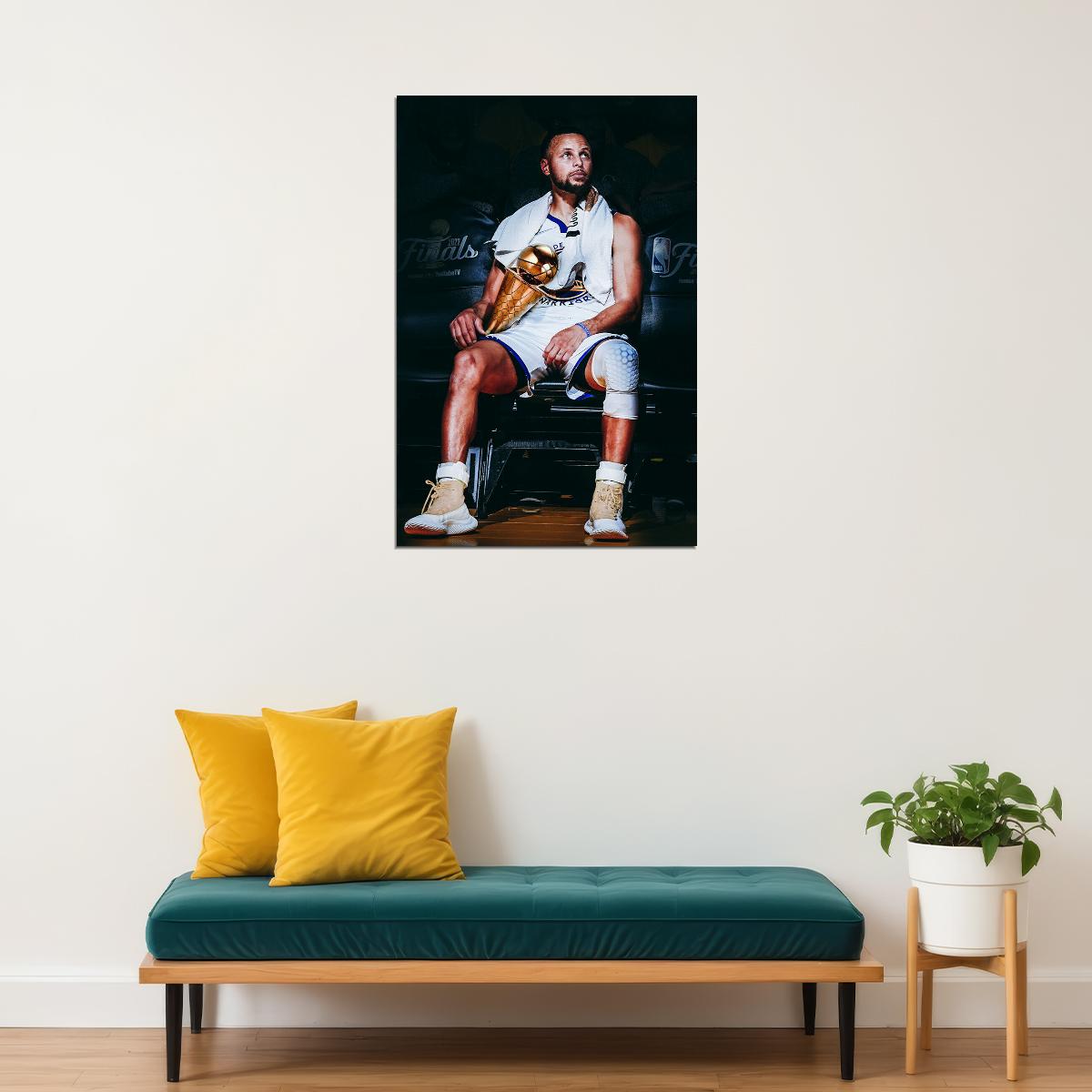 Curry Playoff Finals Mvp Golden State Warriors 2022 Poster Wall Art Print Home Wall Decor - xonomax