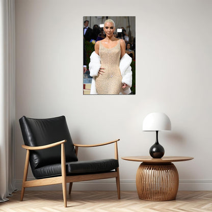 Kim Kardashian Singer Actor Model Artist Poster Wall Art Print Home Wall Decor - xonomax