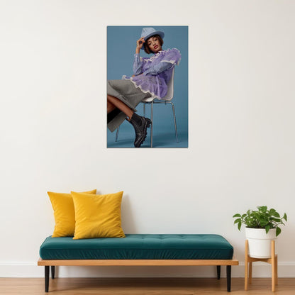 Jourdan Dunn Icon Supermodel Poster Wall Art Print Home Wall Decor - xonomax
