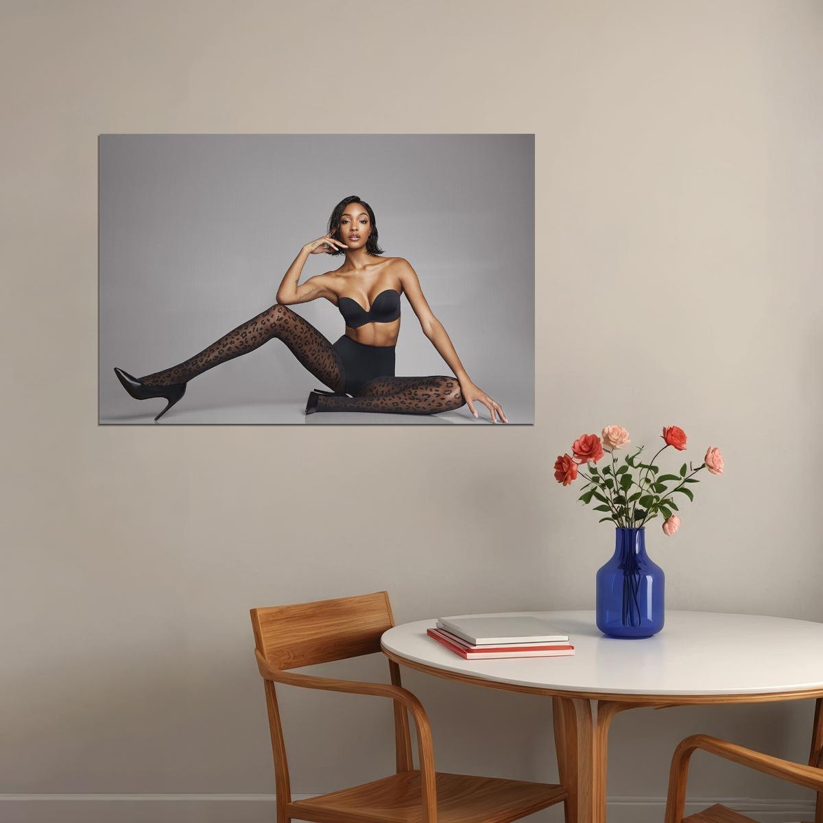 Jourdan Dunn Beautiful British Model Poster Wall Art Print Home Wall Decor - xonomax