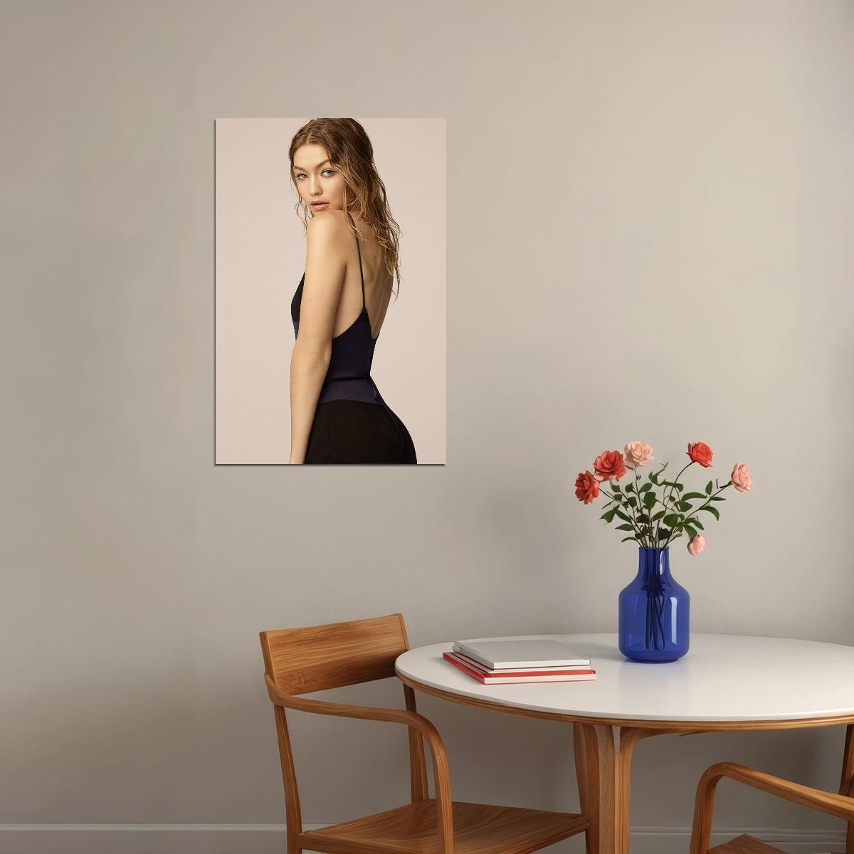 Gigi Hadid Attractive Model Artist Fashion Poster Wall Art Print Home Wall Decor - xonomax