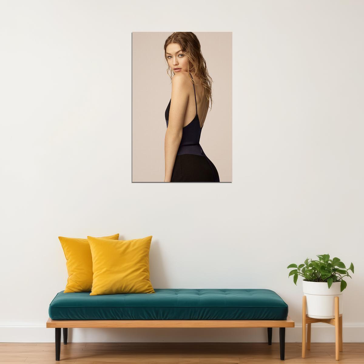 Gigi Hadid Attractive Model Artist Fashion Poster Wall Art Print Home Wall Decor - xonomax