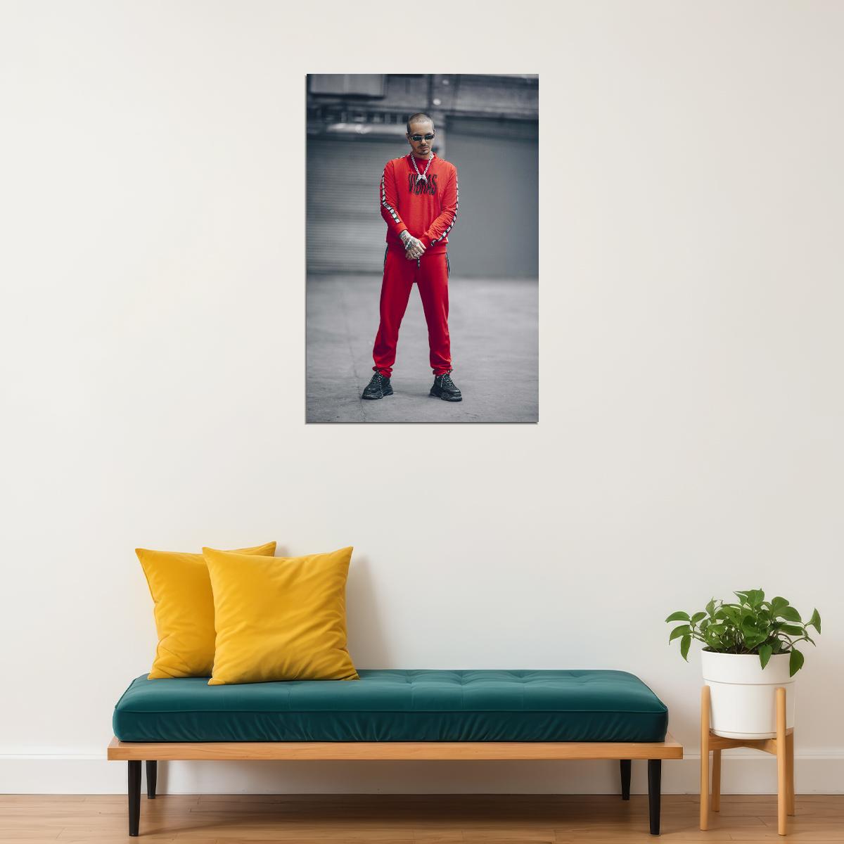J Balvin Colombian Latin Music Artist Picture Poster Wall Art Print Home Wall Decor - xonomax