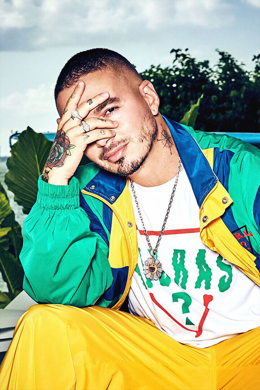 J Balvin Award-winning Latin Music Artist Poster Wall Art Print Home Wall Decor - xonomax