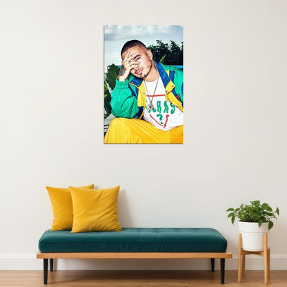 J Balvin Award-winning Latin Music Artist Poster Wall Art Print Home Wall Decor - xonomax