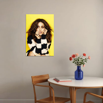 American Actor Emmy Rossum Looking Left Poster Wall Art Print Home Wall Decor - xonomax