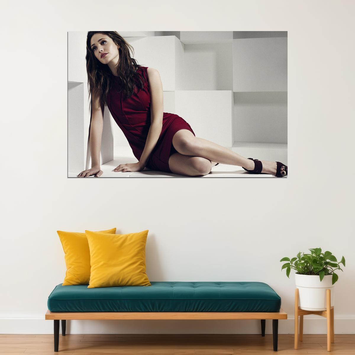 Emmy Rossum American Actor And Singer Poster Wall Art Print Home Wall Decor - xonomax