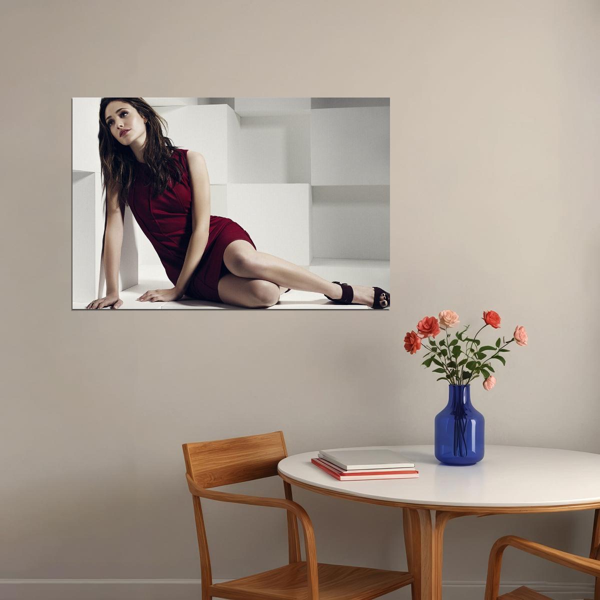 Emmy Rossum American Actor And Singer Poster Wall Art Print Home Wall Decor - xonomax