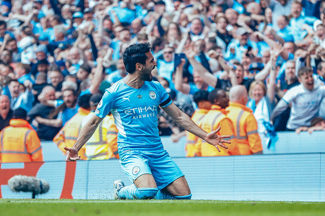 Ilkay Gundogan Manchester League Champions 2021/22 Poster Wall Art Print Home Wall Decor - xonomax