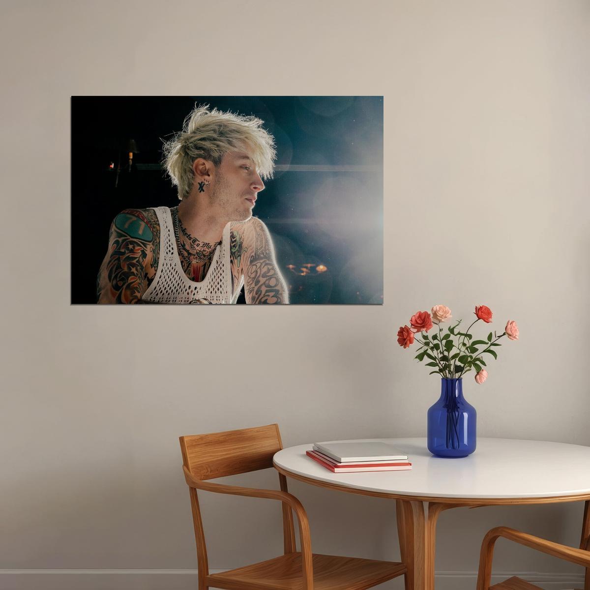 Machine Gun Kelly American Actor And Rapper Poster Wall Art Print Home Wall Decor - xonomax