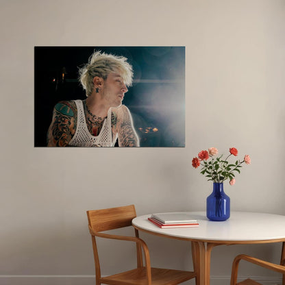 Machine Gun Kelly American Actor And Rapper Poster Wall Art Print Home Wall Decor - xonomax