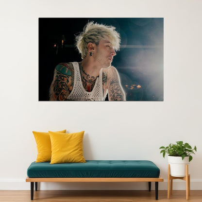Machine Gun Kelly American Actor And Rapper Poster Wall Art Print Home Wall Decor - xonomax
