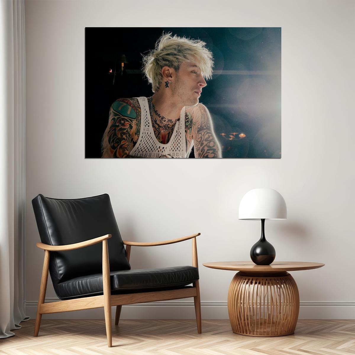 Machine Gun Kelly American Actor And Rapper Poster Wall Art Print Home Wall Decor - xonomax