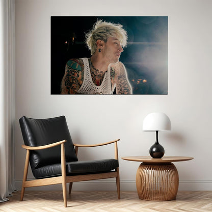 Machine Gun Kelly American Actor And Rapper Poster Wall Art Print Home Wall Decor - xonomax