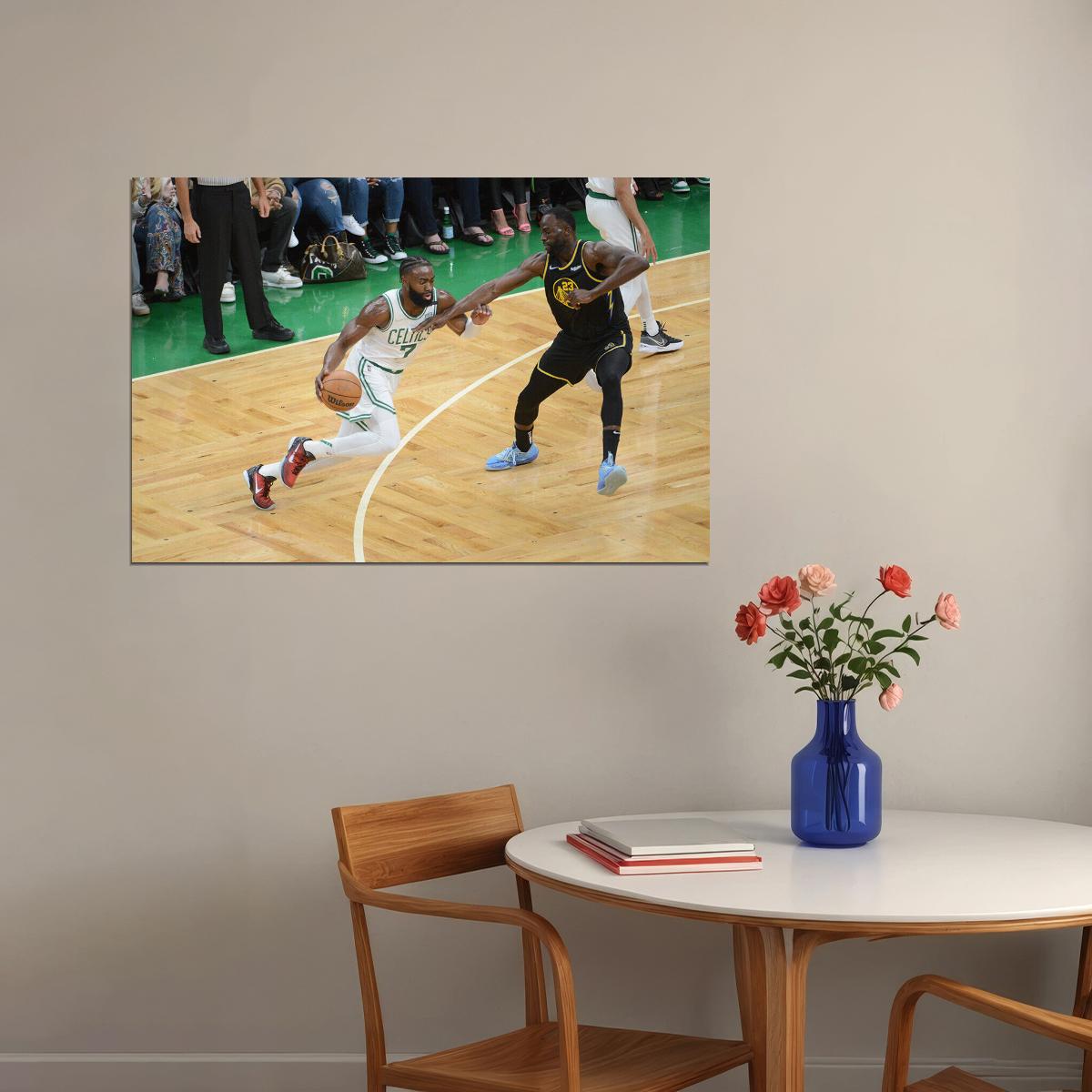 Boston Playoff Finals Jaylen Shooting Guard Poster Wall Art Print Home Wall Decor - xonomax
