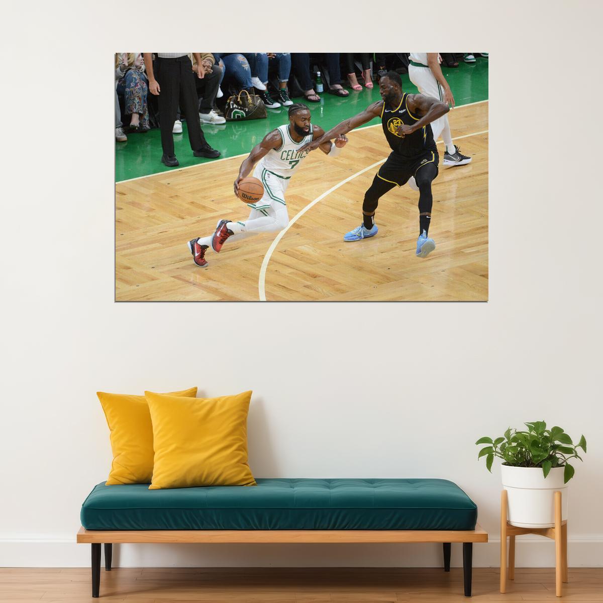 Boston Playoff Finals Jaylen Shooting Guard Poster Wall Art Print Home Wall Decor - xonomax