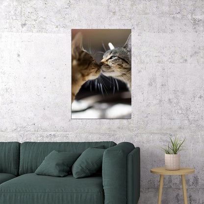 Cat Love All You Need Is Love And A Cat Poster Wall Art Print Home Wall Decor - xonomax