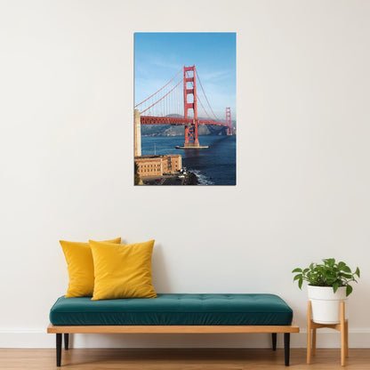 Golden Gate Bridge San Francisco Travel Landscape Poster Wall Art Print Home Wall Decor - xonomax
