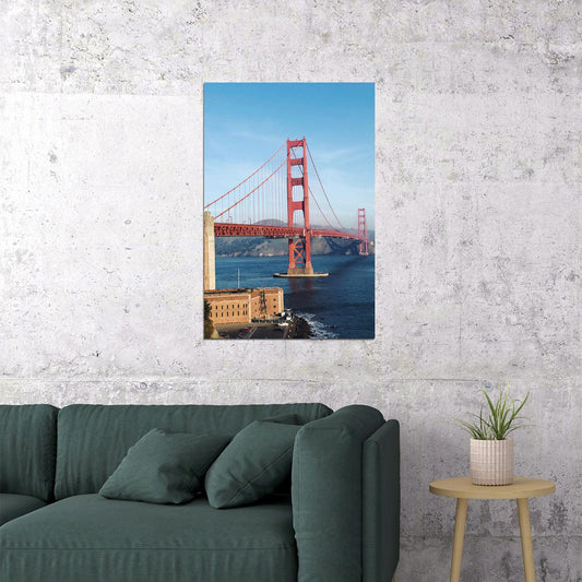 Golden Gate Bridge San Francisco Travel Landscape Poster Wall Art Print Home Wall Decor - xonomax