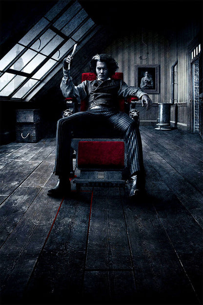 Sweeney Todd The Demon Barber of Fleet Street 2007 Movie Musical Poster Wall Art Print Home Wall Decor - xonomax