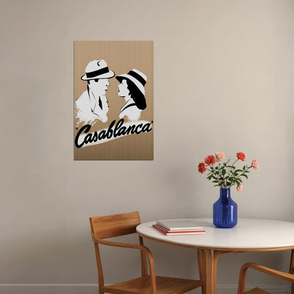 Casablanca Minimal Rick Blaine Ilsa Lund Victor Laszlo Crime Poster Wall Art Print Home Wall Decor