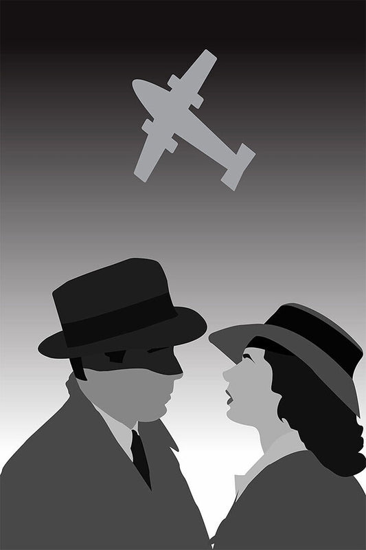 Casablanca Minimal Rick Blaine Ilsa Lund Victor Laszlo Drama Poster Wall Art Print Home Wall Decor - xonomax
