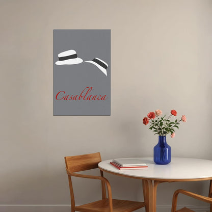 Casablanca Minimal Rick Blaine Ilsa Lund Victor Laszlo Poster Wall Art Print Home Wall Decor - xonomax