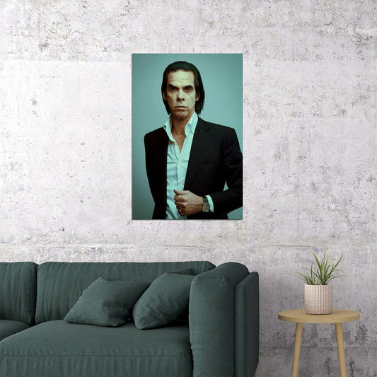 Nick Cave Portrait Songwriter Artist Poster Wall Art Print Home Wall Decor - xonomax