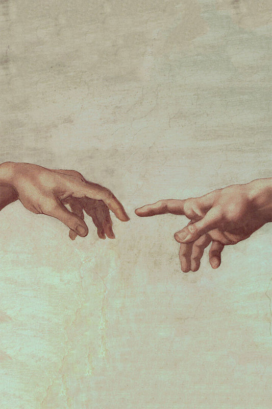 Creation Of Adam Hand Of God Classical Religion Poster Wall Art Print Home Wall Decor - xonomax