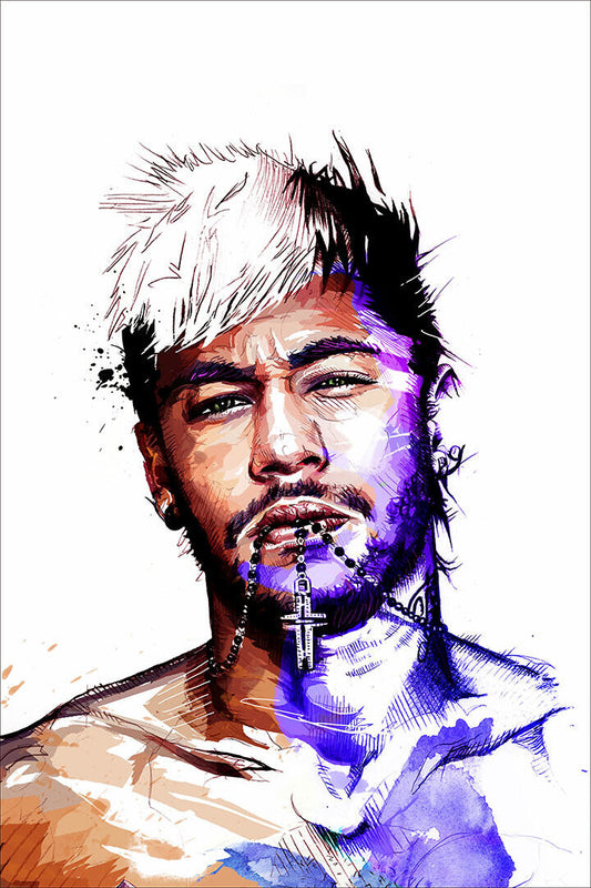Neymar Atlethe National Football Player Poster Wall Art Print Home Wall Decor - xonomax