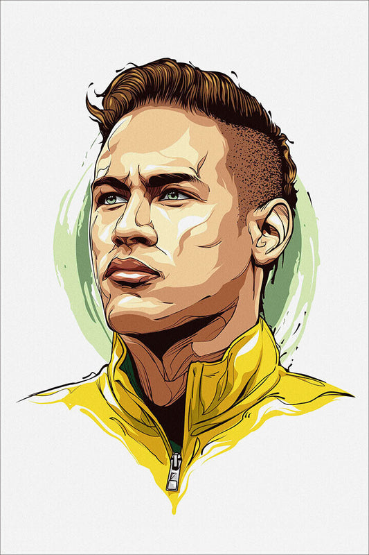 Neymar National Football Player Poster Wall Art Print Home Wall Decor - xonomax