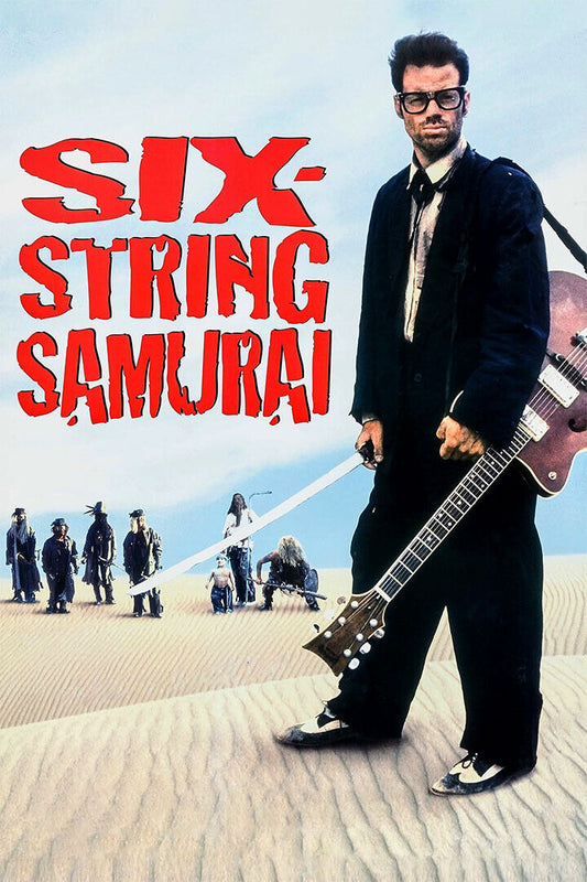 Six String Samurai Minimal Action Comedy Film Poster Wall Art Print Home Wall Decor - xonomax