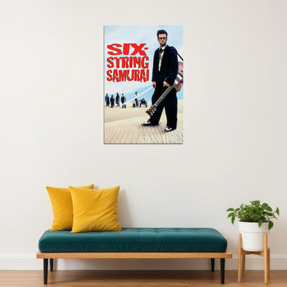 Six String Samurai Minimal Action Comedy Film Poster Wall Art Print Home Wall Decor - xonomax