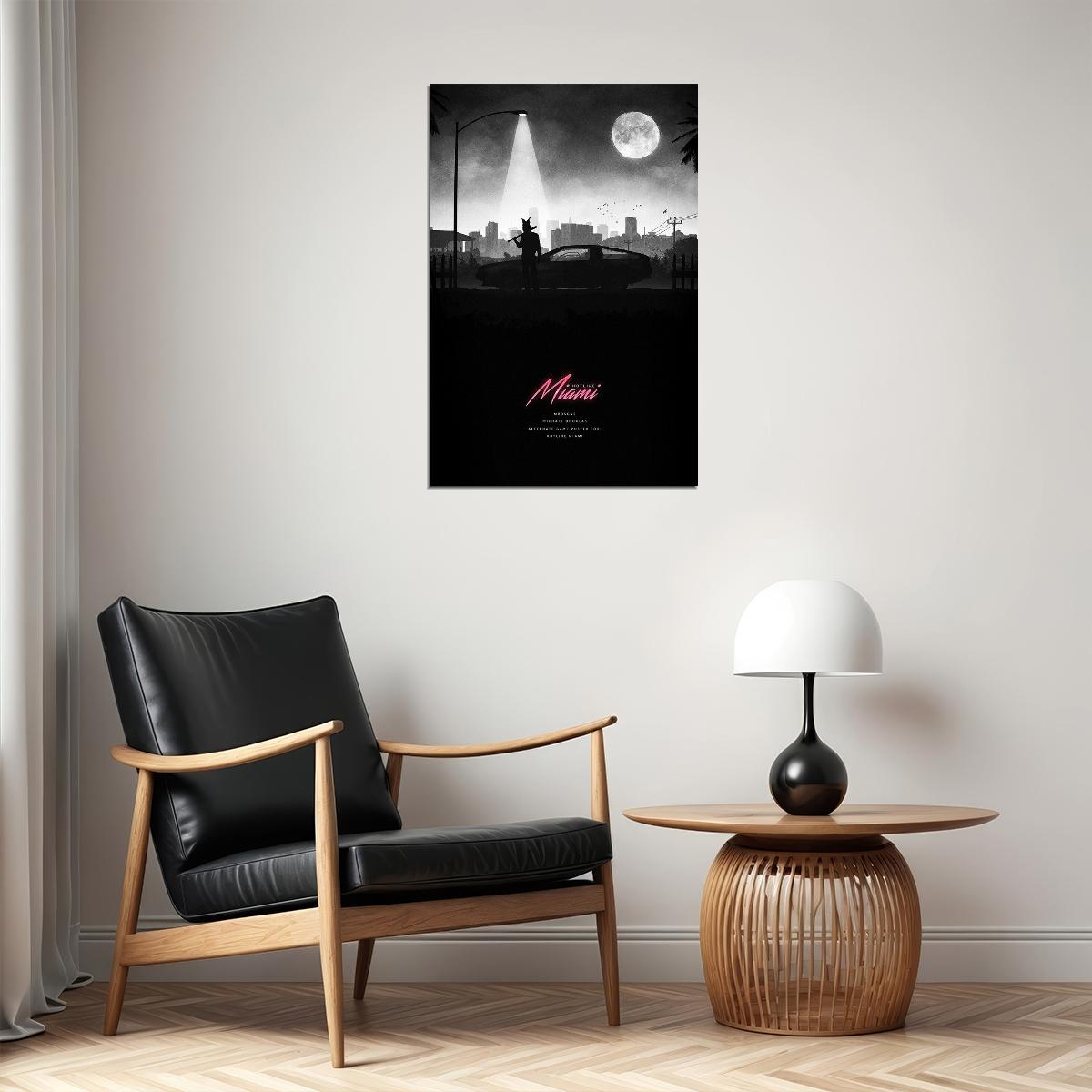 Hotline Miami Action Single Player Game Poster Wall Art Print Home Wall Decor - xonomax