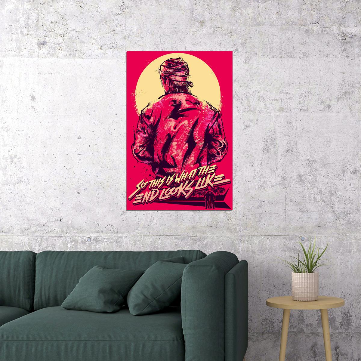 Hotline Miami Single Player Video Game Poster Wall Art Print Home Wall Decor - xonomax