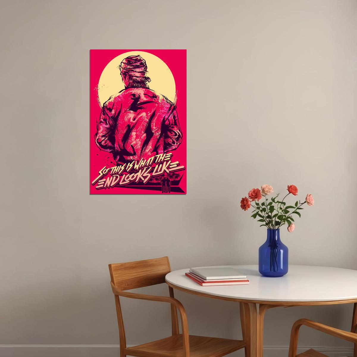 Hotline Miami Single Player Video Game Poster Wall Art Print Home Wall Decor - xonomax