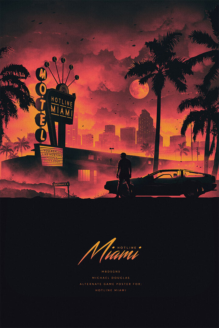 Hotline Miami Single Player Game Action Poster Wall Art Print Home Wall Decor - xonomax