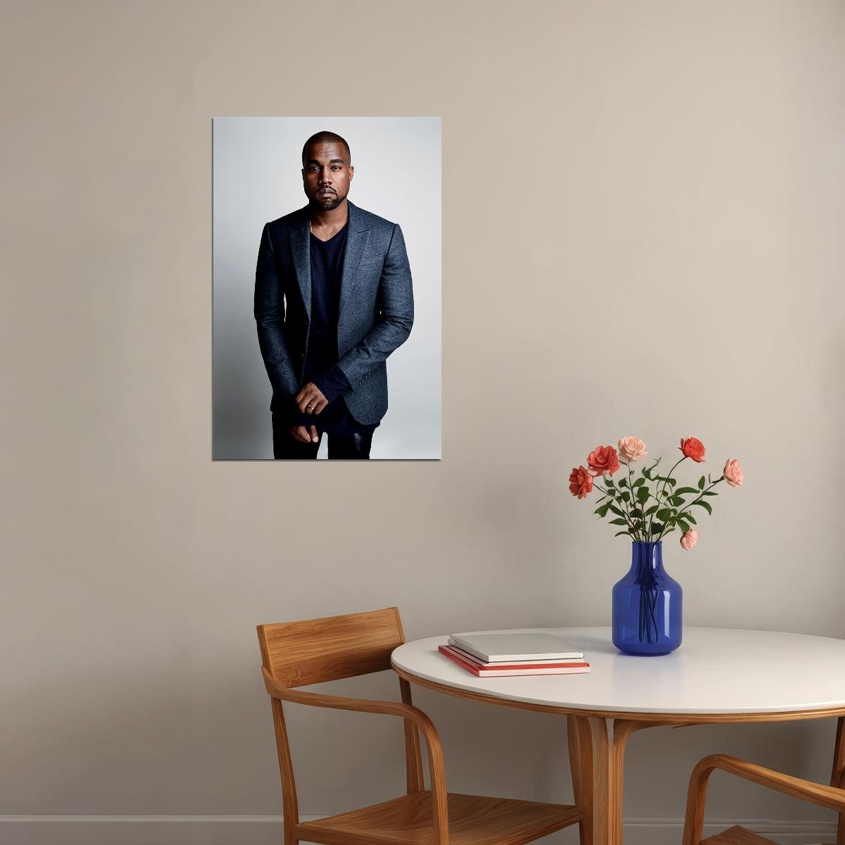 Kanye West Hip Hop Singer Star Fashion Designer Poster Wall Art Print Home Wall Decor - xonomax