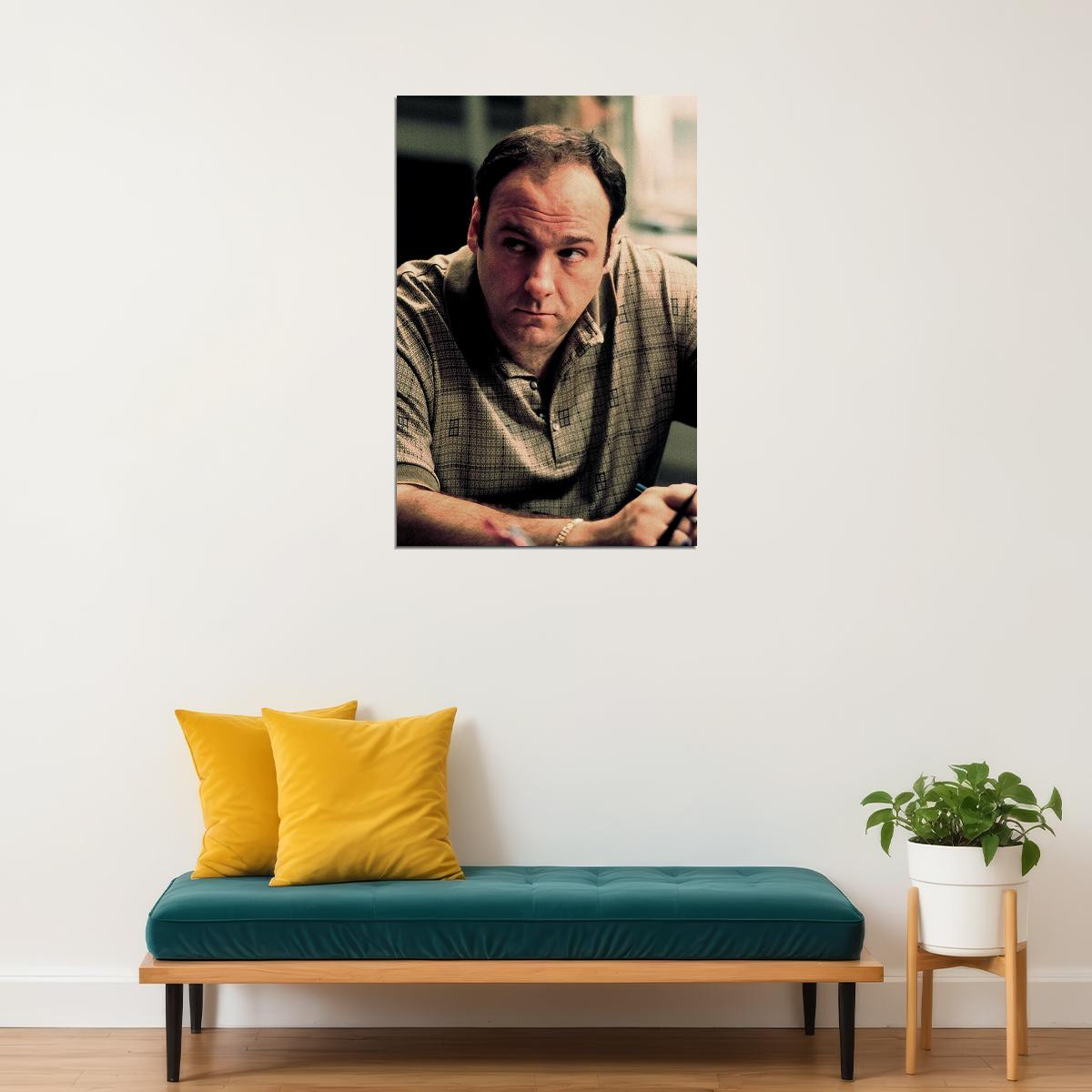 Tony Soprano Portrait The Sopranos Movie Inspired Poster Wall Art Print Home Wall Decor - xonomax