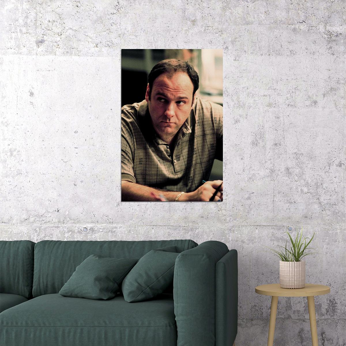 Tony Soprano Portrait The Sopranos Movie Inspired Poster Wall Art Print Home Wall Decor - xonomax